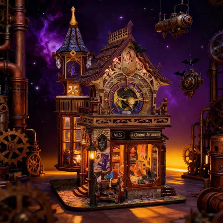 Time Magic Club miniature house kit – DIY clock tower magic shop