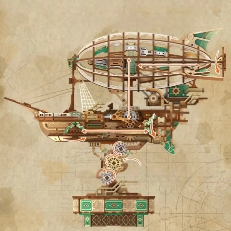 Puzzle in Legno 3D - Navigando nella Nebbia