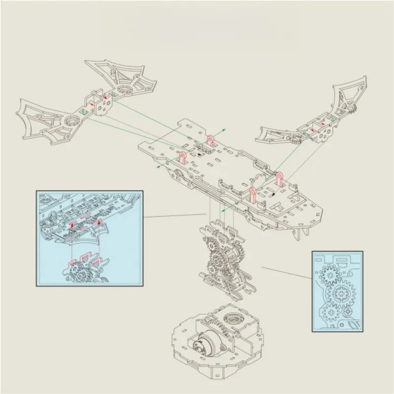 Puzzle in legno 3D - Wind Voyager