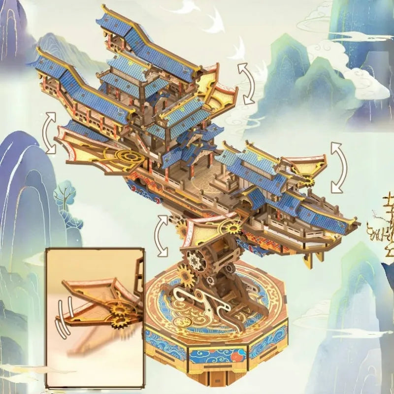 Puzzle in legno 3D - Wind Voyager