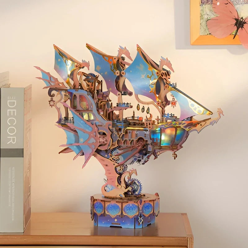 Magical Galaxy 3D wooden puzzle – detail view 2