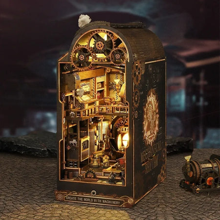 Mechanical Rhythm book nook kit β DIY steampunk workshop