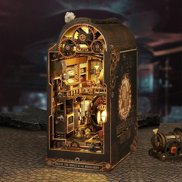 Mechanical Rhythm book nook kit β DIY steampunk workshop