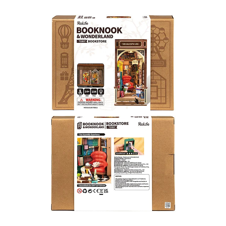 Shakespeare book nook kit – detail view 10