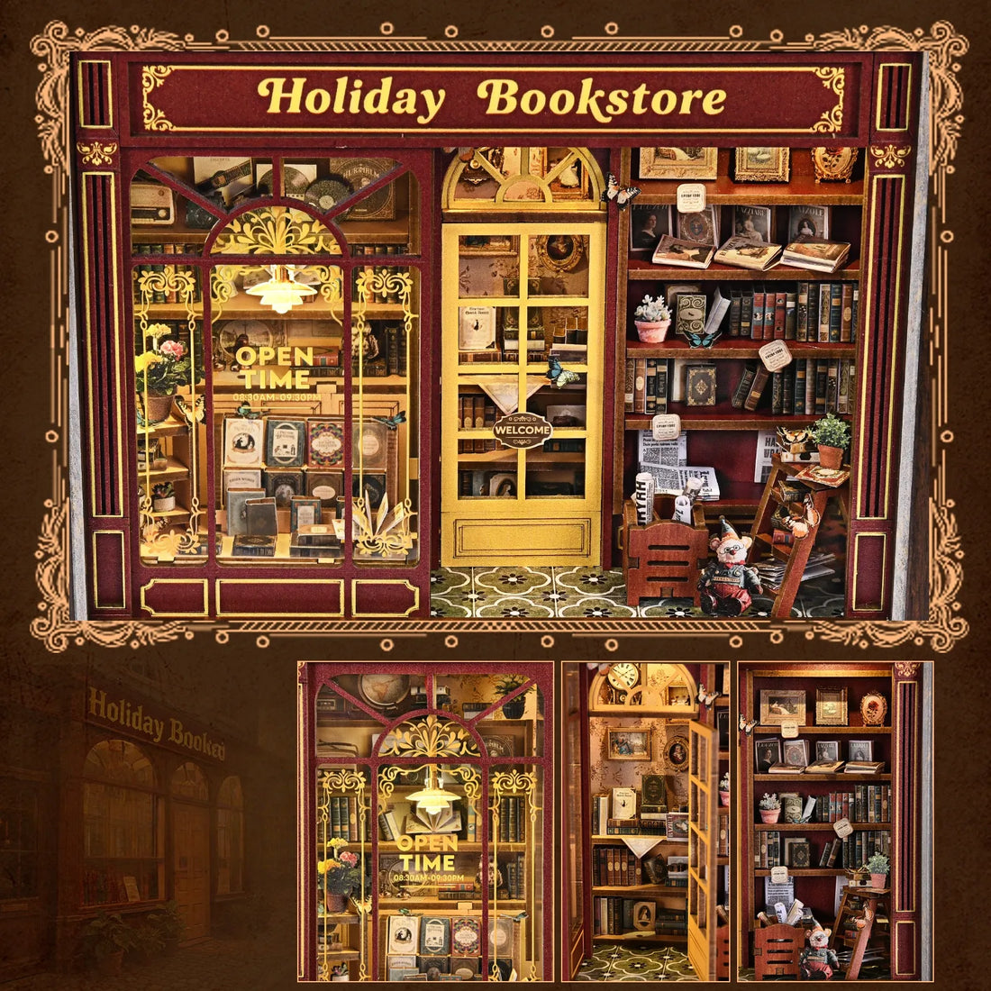 Kit Cornice 3D Fai-da-te - Libreria delle Vacanze all'Angolo della Strada