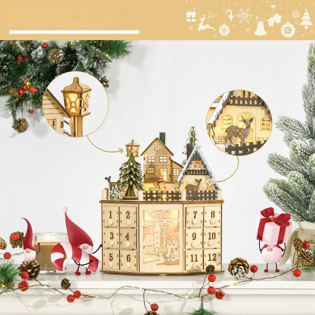 Calendario dell'Avvento Villaggio di Natale