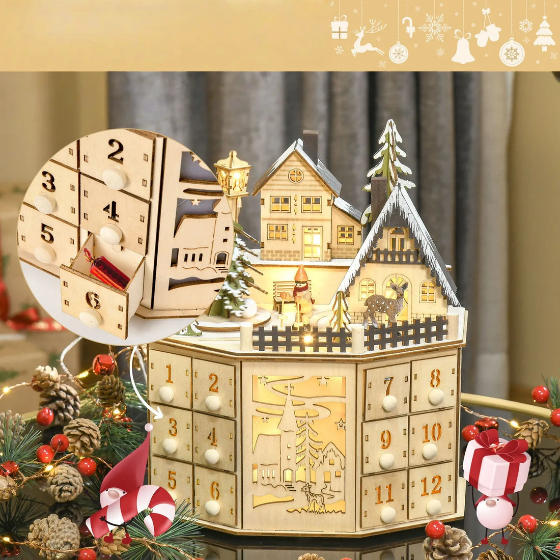 Calendario dell'Avvento Villaggio di Natale