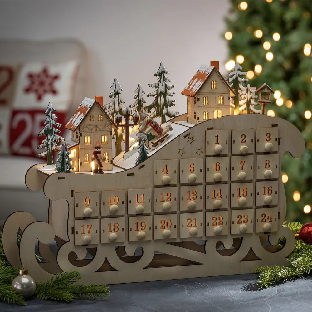 Wooden advent calendar 2025 – detail view 2