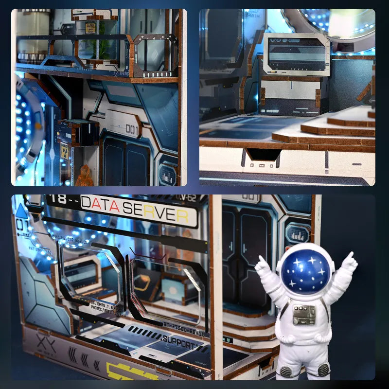 Build a futuristic station between your books