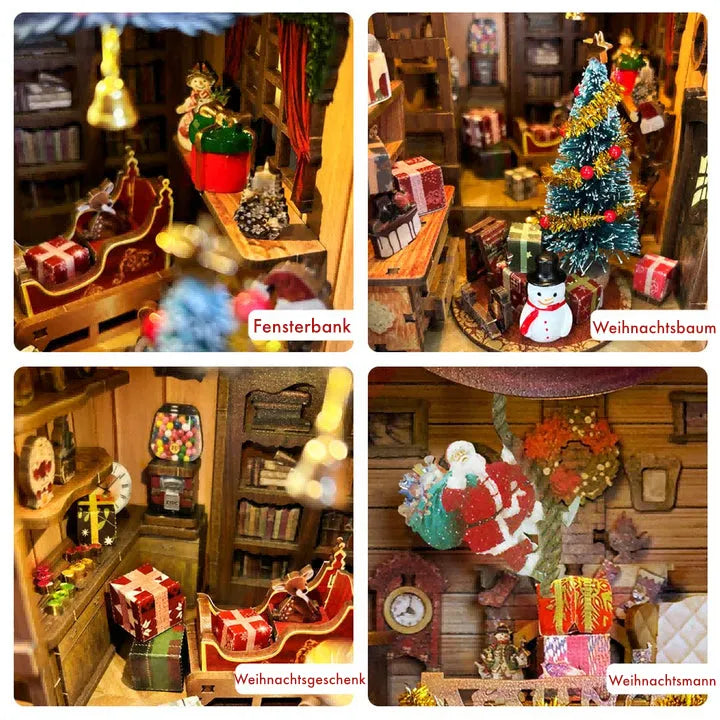Book Nook - Capanna del Jingle di Natale
