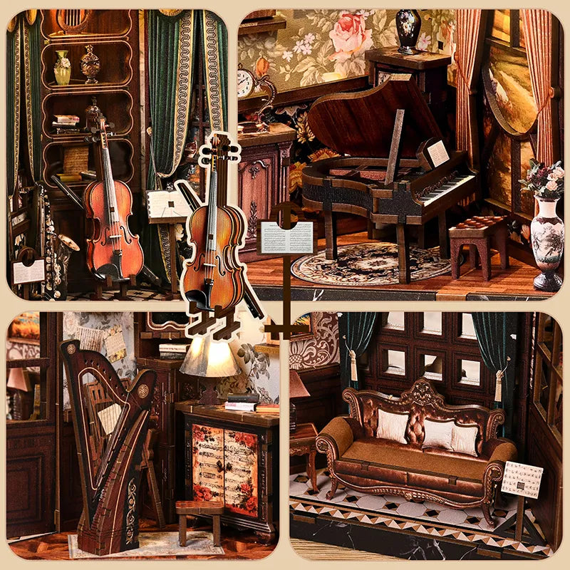 Four scenes of music and art