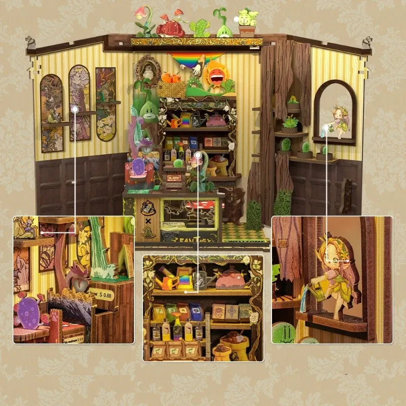 Book Nook - Fantacy Plant Shop