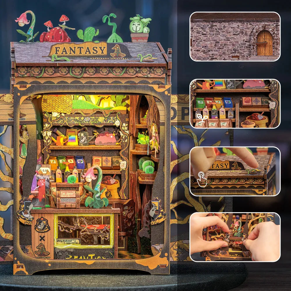 Book Nook - Fantacy Plant Shop