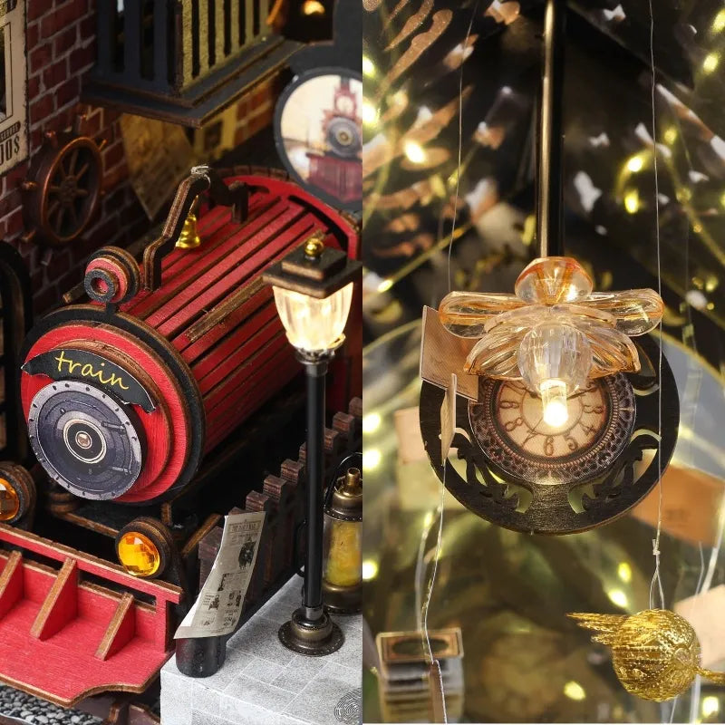 Book Nook - Piattaforma del Treno Fantasy