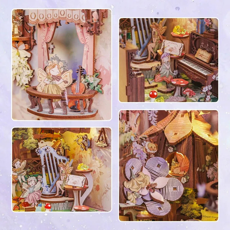 Book Nook - Concerto nella Foresta di Fiori