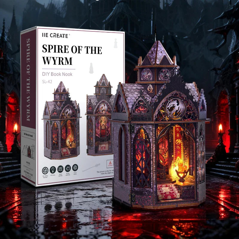 Spire of the Wyrm book nook kit – detail view 5