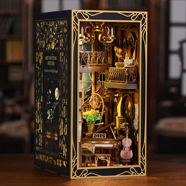 Book Nook - Pianista con Usignolo