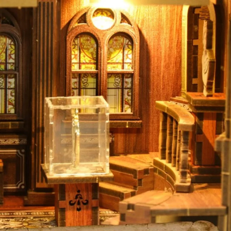 Build a library across two storeys
