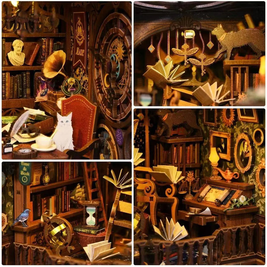 A miniature library with a story to explore