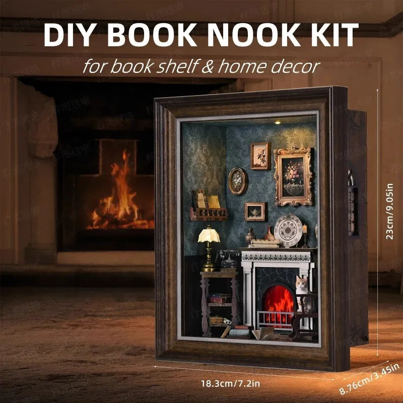 DIY 3D-Bilderrahmen Bausatz - Casa con Camino | Diorama in Miniatura