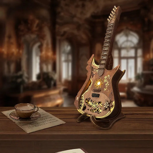 Puzzle 3D in Legno - Kit Chitarra