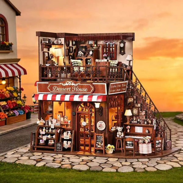 Kit Casa Miniatura - Casa degli Dessert all'Angolo