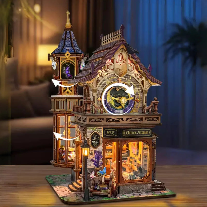 Kit Casa in Miniatura - Club della Magia del Tempo | Puzzle in Legno 3D