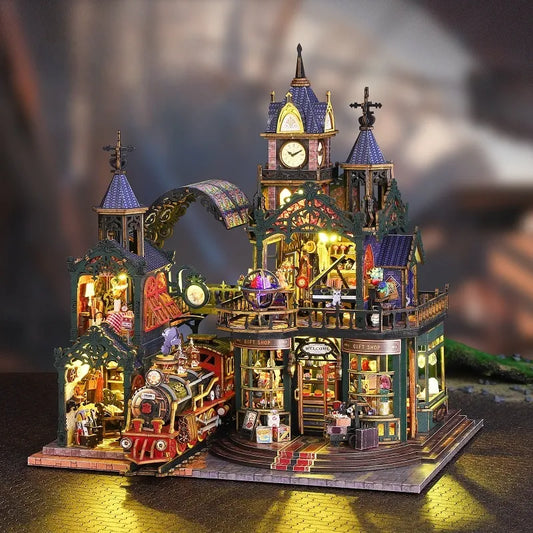 Miniatur Haus Bausatz - Città Isolata sulla Ferrovia