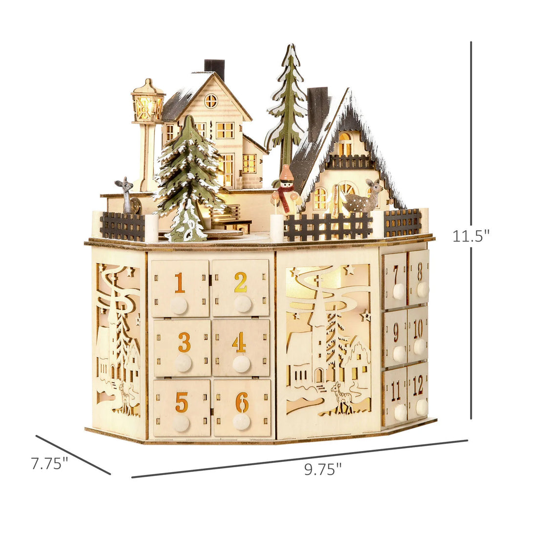 Calendario dell'Avvento Villaggio di Natale